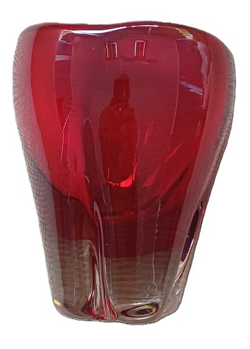 Whitefriars ruby cased glass - whitefriars,