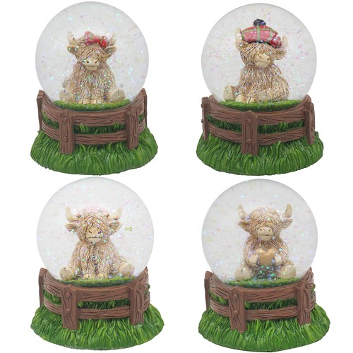Highland cow glitter water - highland,