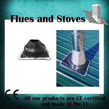Flashing Kit Stove Wood Burner Roof Flue Chimney High or low Temp options