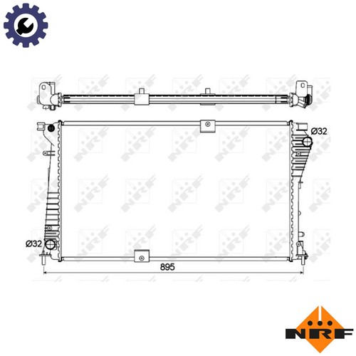 Radiator engine cooling 53123 - radiator,
