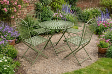 Green metal french cafe - green,