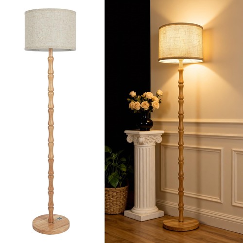 Luminexdesigns wood floor lamp - wood,