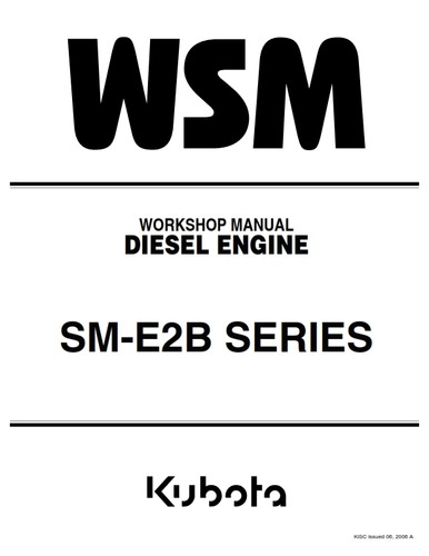 Kubota e2b series z482 - sm-e2b,
