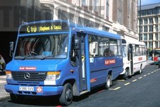 35mm Slide Blue Triangle Mercedes Benz Vario O814D Plaxton V386SVV 2001 Original