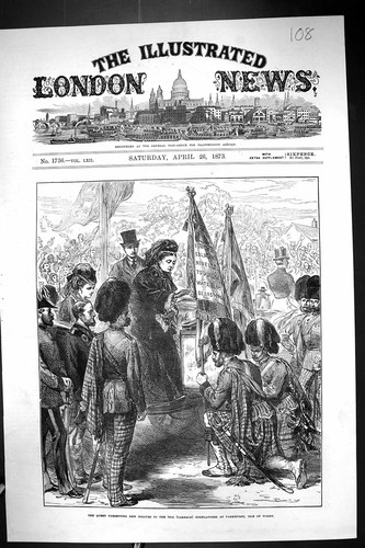 Old 1873 queen presenting - 1873,