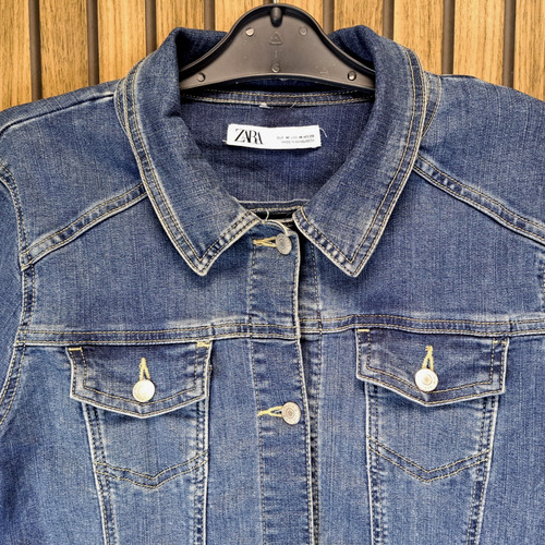 Zara denim jacket size medium - zara,