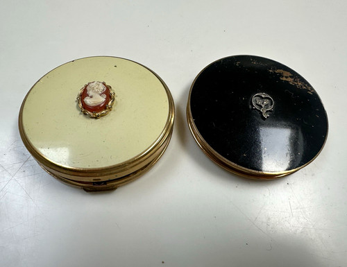 Vintage powder compacts gold - vintage,
