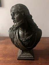 Antique Spelter Bust of Jesus Christ