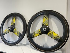 Mavic 3G 700c Carbon Tri Spoke Wheelset Front & Rear Tubular