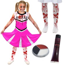 GIRLS ZOMBIE CHEERLEADER PINK