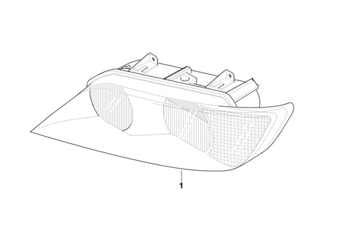 Bmw genuine left - genuine, headlight