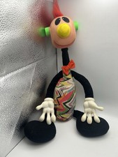 Vintage ERTL 1994 Jibba Jabba Jibber Jabber Red Mohawk 15” Noisy Doll Toy