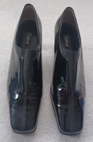Ladies leather gabor shoes - leather,