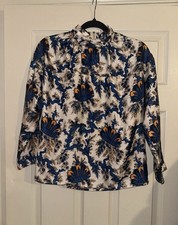 Sandro 3/4 Sleeve Silk Blouse Size 1 (UK 8)