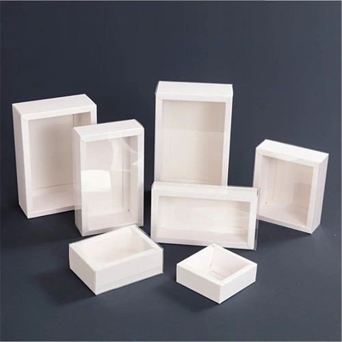 10pcs kraft gift - clear, pvc