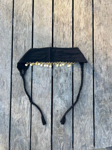 Handmade black bandana - handmade,