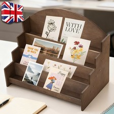 4-Tier Wooden Card Holder
