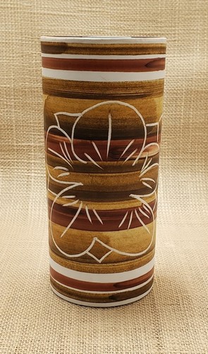 Studio pottery vase scraffito - pottery,