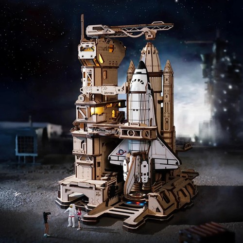 Rokr space shuttle wooden - space, 3d