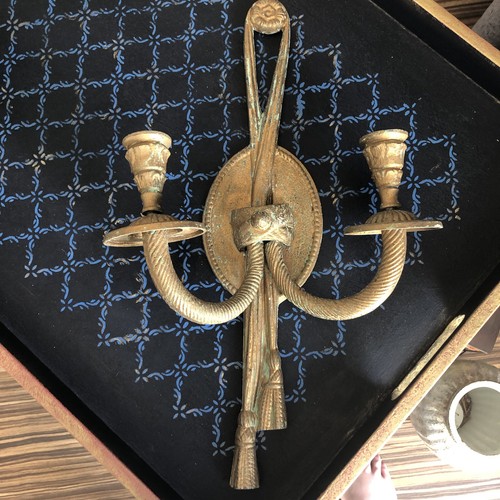 Antique stunning brass wall - antique,
