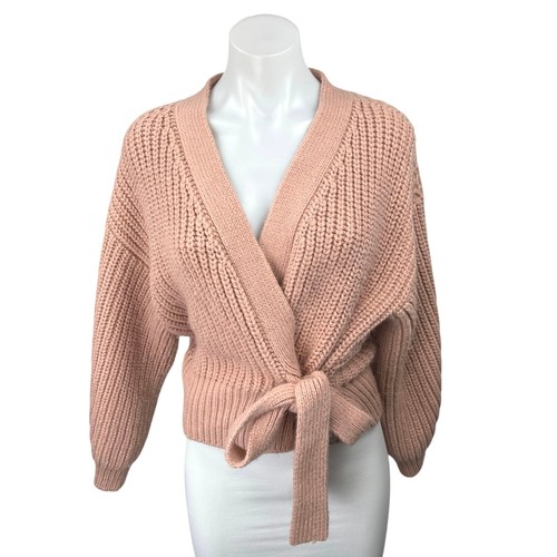 Zara women pink chunky knit - zara,