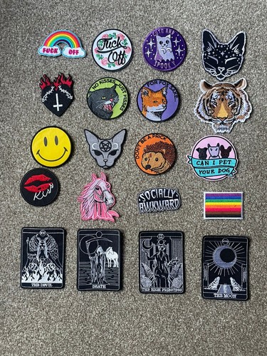 Sew iron patches - sew, on