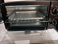 VonShef 9L Mini Oven Compact & Portable Oven With Tray & Shelf Camping Travel BN