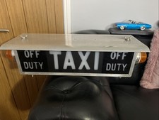 New York Genuine Old Taxi Cab Light Sign