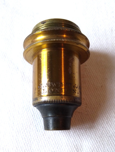 Antique brass microscope - antique,