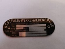 Type Plate AHK Towbar