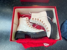 Genuine Unworn Grenson Nanette White Leather Lace Up Boots Size UK 4.5 (EU 37.5)