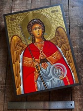 Hand-Painted, Religious Art, Saint Archangel Michael  Icon, 29x40cm