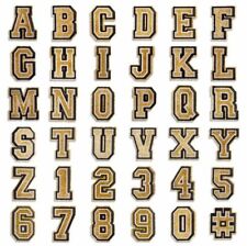 Letters and Numbers Alphabet Jibbitz Croc Shoe charms finish Black Gold Pink