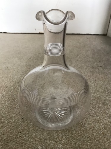 Small vintage glass decanter - small,