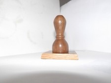 A palm gavel in mahogany 3-1/2