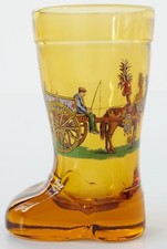 VINTAGE GLASS BOOT SHOT BEER