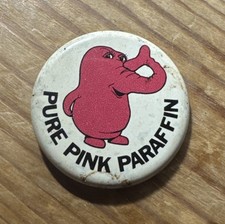PURE PINK PARAFFIN PIN BUTTON