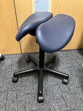 Ergonomic Split Saddle Seat Stool/ Therapists Chair/ Used Once