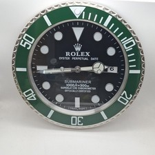 Advertising Wall Clock Used GMT Quartz Sub Oyster Mariner Rare Collectable Hulk