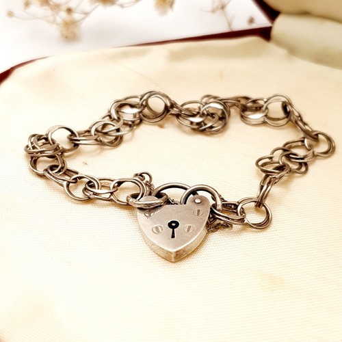 Vintage gate padlock - padlock, heart