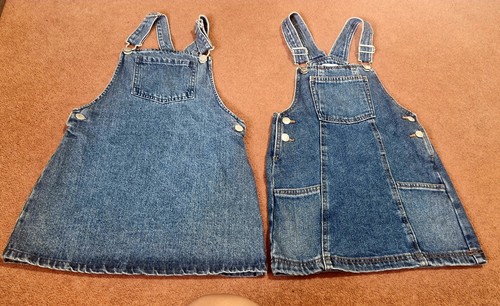Denim pinafore girls - denim,