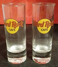 Hard Rock Cafe London Set Of Two Shot Glasses