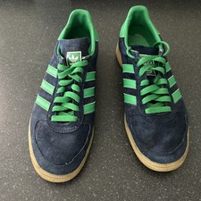 Used Genuine adidas originals ® BC Baltic Cup Indigo & Green Trainers UK Size 9 