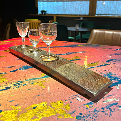 Barrel stave tasting glass - x,