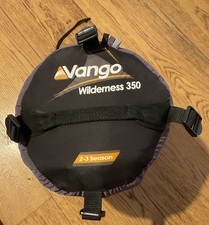 Vango Wilderness 350 Sleeping Bag 2-3 Season Mummy Style Black DofE
