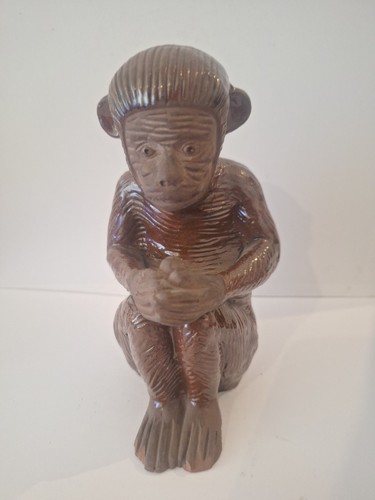 Antique terracotta monkey - terracotta,