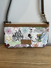 Disney Dooney & Bourke Sketch Art Slim Wallet Purse Bag Wristlet