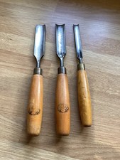 Vintage Marples Gouge Chisels Set Of 3