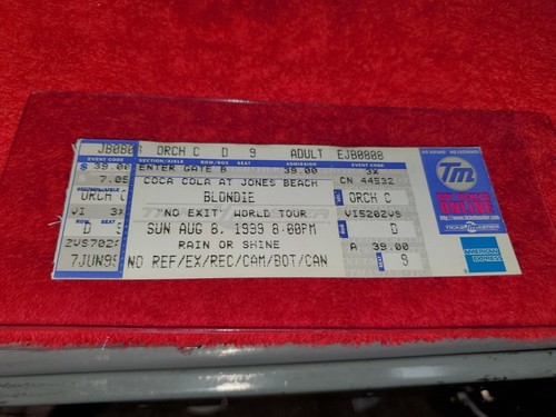 Vintage full concert ticket - vintage,