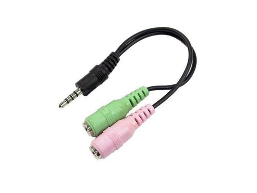 Headphones microphone splitter - headphones,
